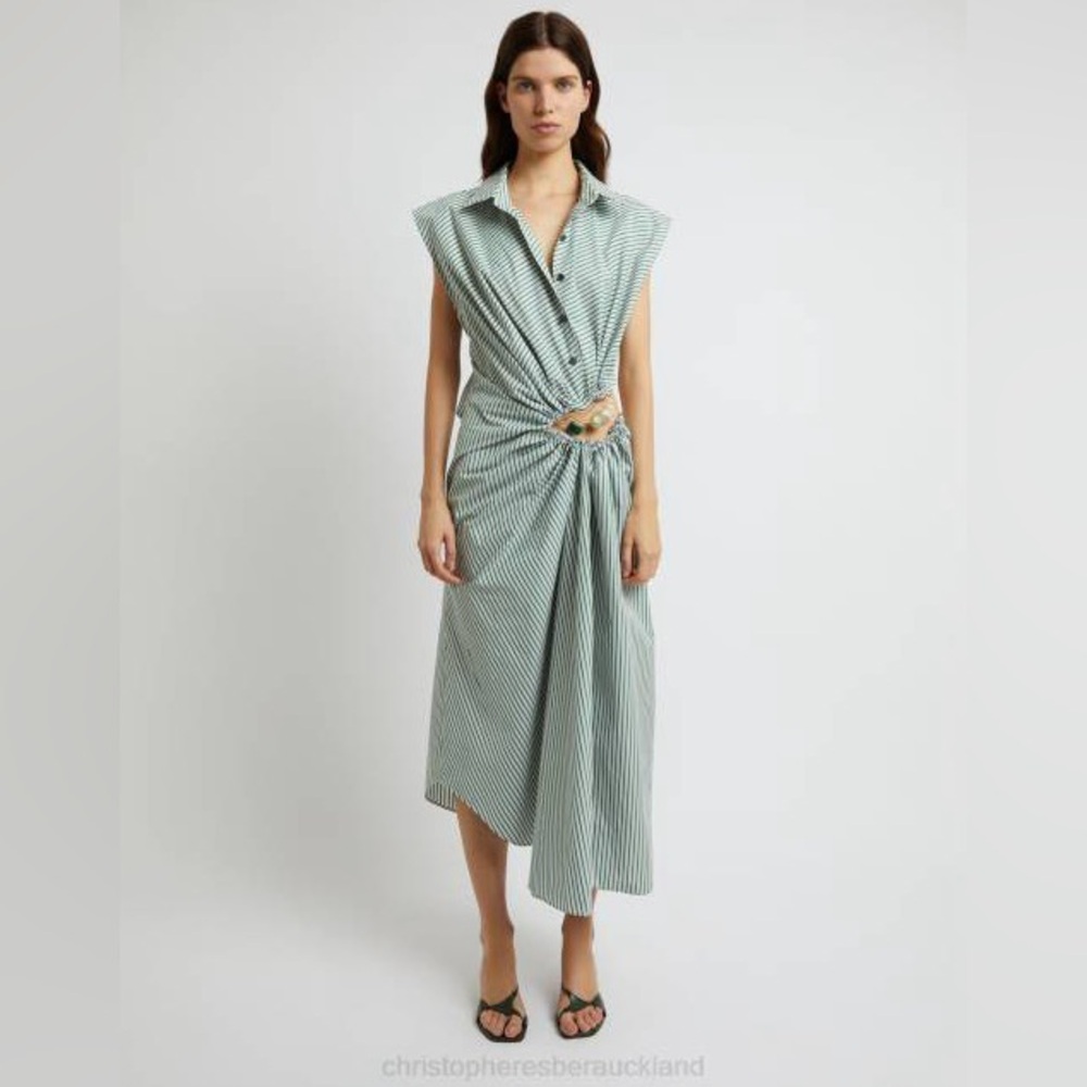 Christopher esber stripe shirt dress uk10